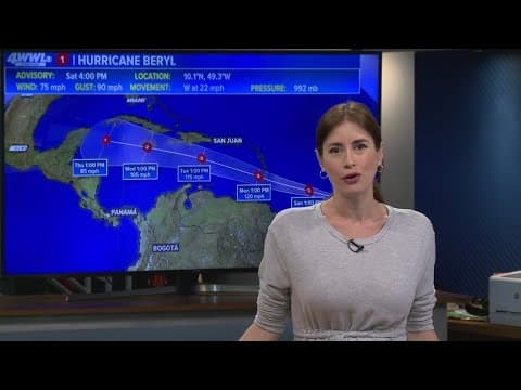 Beryl becomes the first hurricane of the Atlantic season