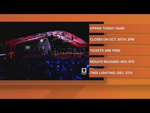 Lottery opens for tickets to the National Christmas Tree Lighting ceremony