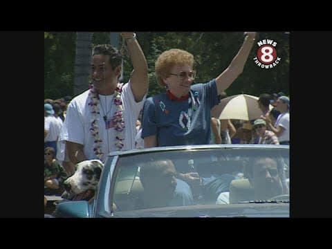 Lesbian and Gay Pride Parade in San Diego 1995 with Greg Louganis as Grand Marshal