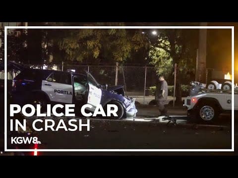 Portland police officer involved in crash on Southeast Powell