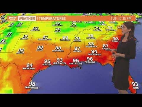 A small break in heat and humidity is on the way