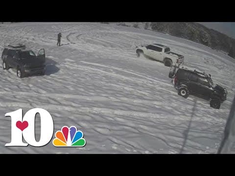 Lakeshore Park damaged after group drives 'donuts' in the snow