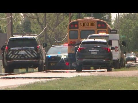 Man riding bicycle hospitalized after being hit by Hilliard school bus