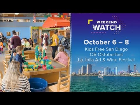 Weekend Watch October 6 - 8 | Things to do in San Diego