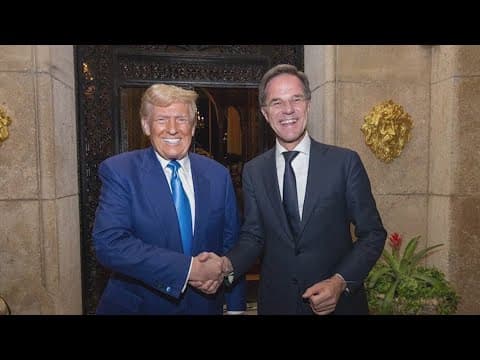 Donald Trump meets with NATO Secretary General to discuss war in Gaza and Ukraine