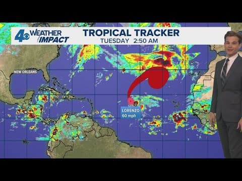 Tropical Weather Impact: Lorenzo forms far out in the Atlantic