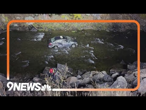 1 hospitalized after car falls into Clear Creek