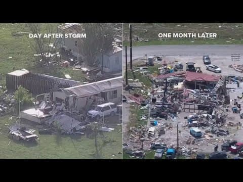 North Texas town still recovering after deadly tornadoes last month