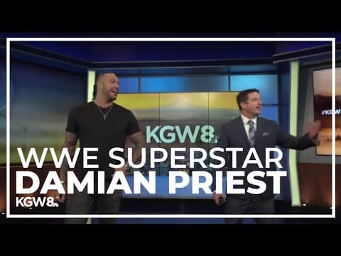 WWE superstar Damian Priest stops by KGW studios