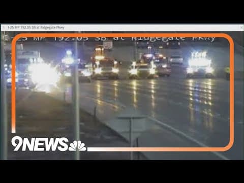 Part of southbound I-25 closed for investigation Saturday morning
