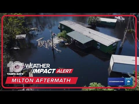 Withlacoochee River crests well above flood stage at near-historic level