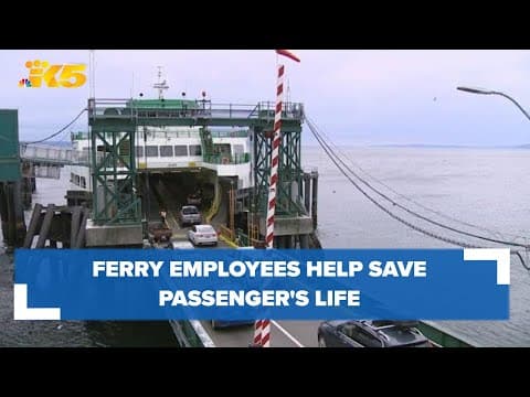 Man saved by Washington State Ferry workers, fellow passengers at Edmonds Ferry Terminal
