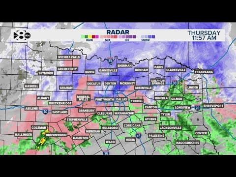 DFW Weather: Snow and sleet in North Texas forecast and timeline