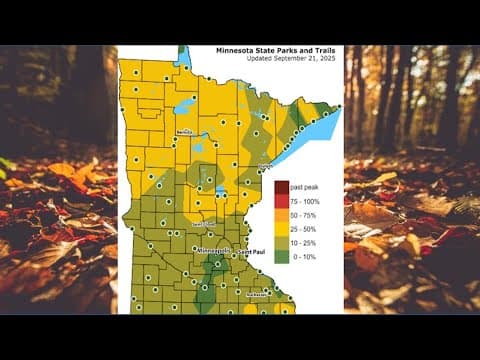 Where are the leaves at on the first official day of fall?