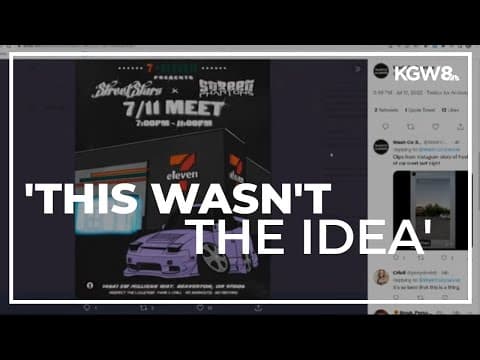 Beaverton car show meet-up gets out of hand when drivers race away