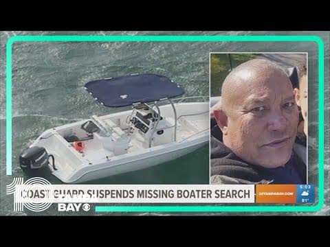 Coast Guard suspends search for missing boater off Port Richey waters