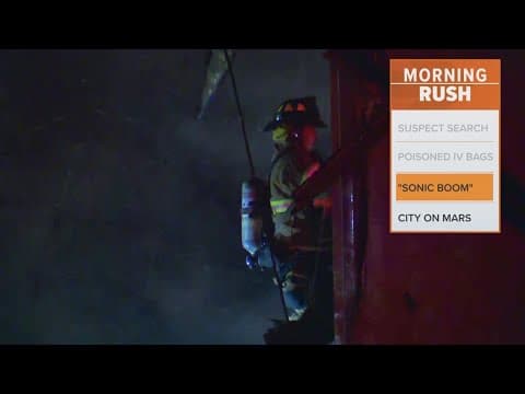 A condo explosion injured two people