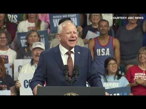 Tim Walz speaks at campaign event in Arizona (August 9, 2024)