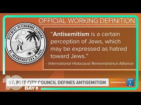 St. Pete Council issues proposal in response to rising antisemitism
