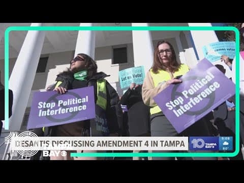 Gov. DeSantis in Tampa to discuss abortion amendment on Florida ballot