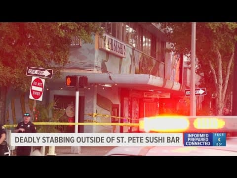 Man stabbed to death outside St. Pete sushi restaurant