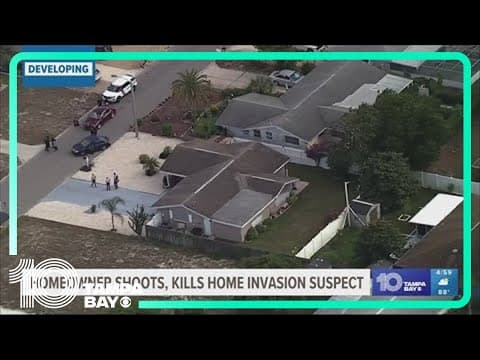 Homeowner shoots and kills 1 person, hurts another trying to break into Pasco County house