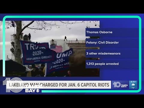 FBI arrests Lakeland man for involvement in Jan. 6 Capitol attack