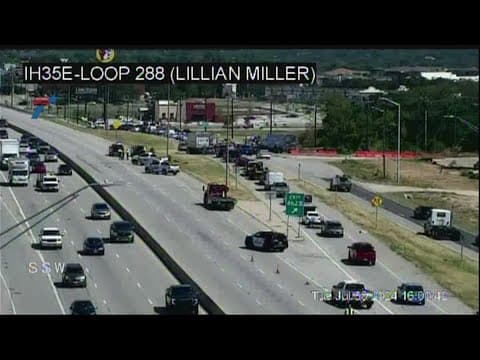 Lanes on I-35E in Denton reopen after Amazon delivery truck jackknifed, officials say