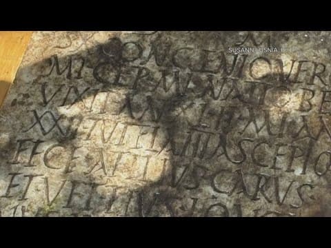 Ancient Roman tombstone unearthed in New Orleans backyard sparks global mystery