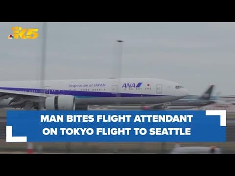 Man bites flight attendant on Seattle flight from Tokyo