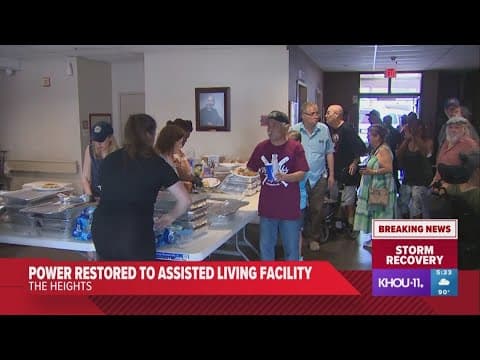 Power restored to assisted living facility in the Heights that had been without since Thursday