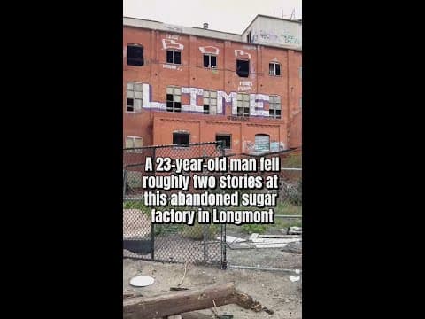 23-year-old falls 2 stories at abandoned sugar factory