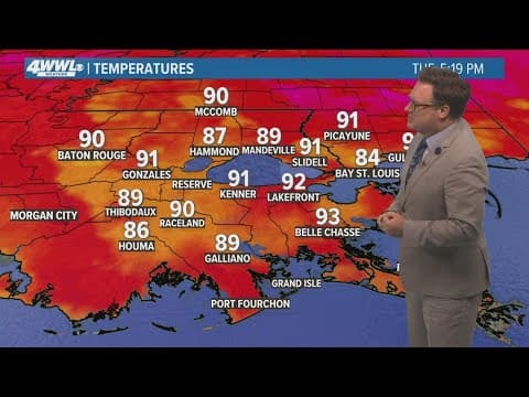 New Orleans Weather: No break in the heat despite more rain chances during the week