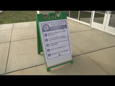 Lawrence Township students now screened by weapon detectors before entering school