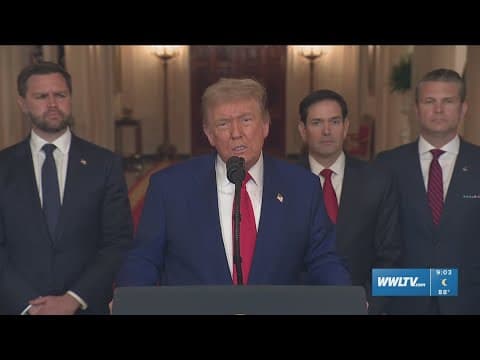 Trump’s National Address After Iran Military Action
