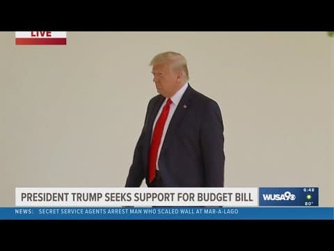 Trump seeks support for budget bill