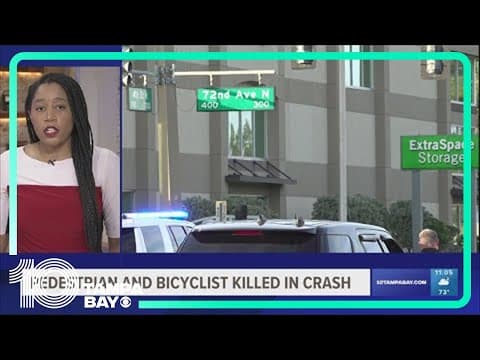 Police: Car crashes into vehicle, drives off the road and hits, kills 2 people