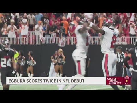 Bucs' Egbuka scores twice in NFL debut