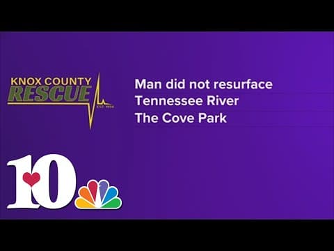 Water rescue underway for man at Cove Park