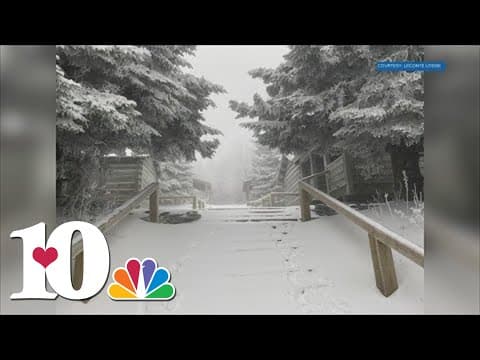 Several inches of snow fall in mountains
