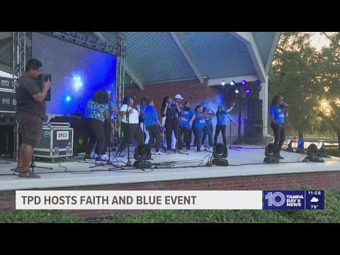 Faith and Blue event unites Tampa police and churches amid safety concerns