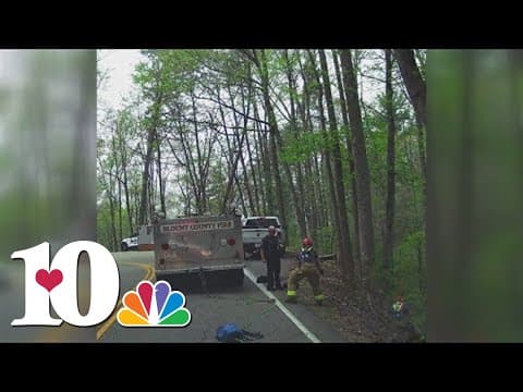 Motorcyclist safe after crash, falling down embankment in Blount Co.