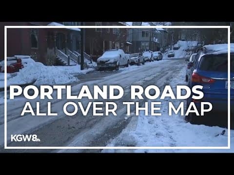 Road conditions varied across Portland metro following snowstorm
