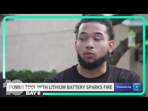 Charging power tool sparks house fire in Pasco County
