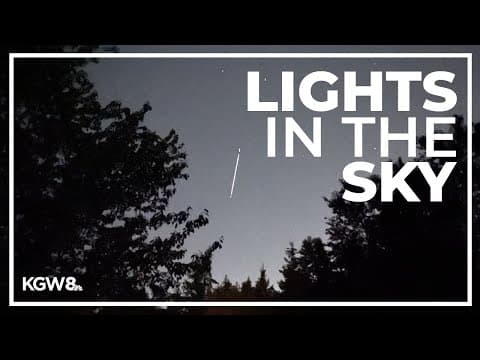 Did you see strange lights in the night sky? Here’s what that was