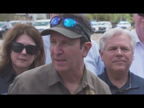 Gov. Landry tours tornado-ravaged Slidell