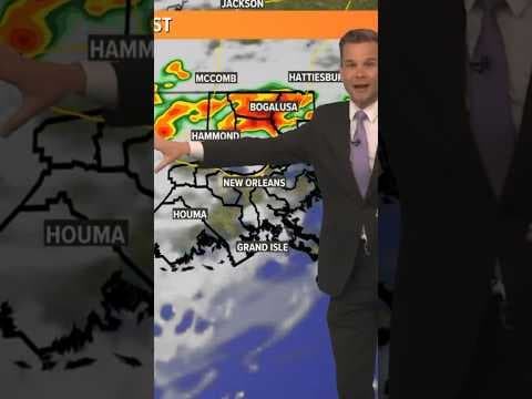 New Orleans Weather: Timing of rain storms #weather #storm