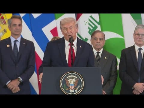 Trump returns to U.S. after celebrating a peace deal in the Middle East