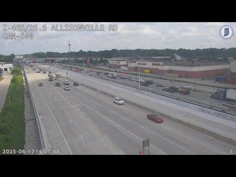 INDOT plans traffic changes for eastbound traffic on I-465 on Indy's northeast side