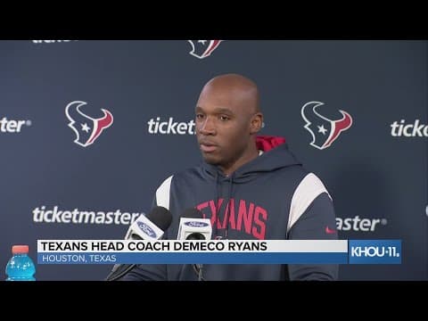 Texans coach DeMeco Ryans talks about playing in cold weather